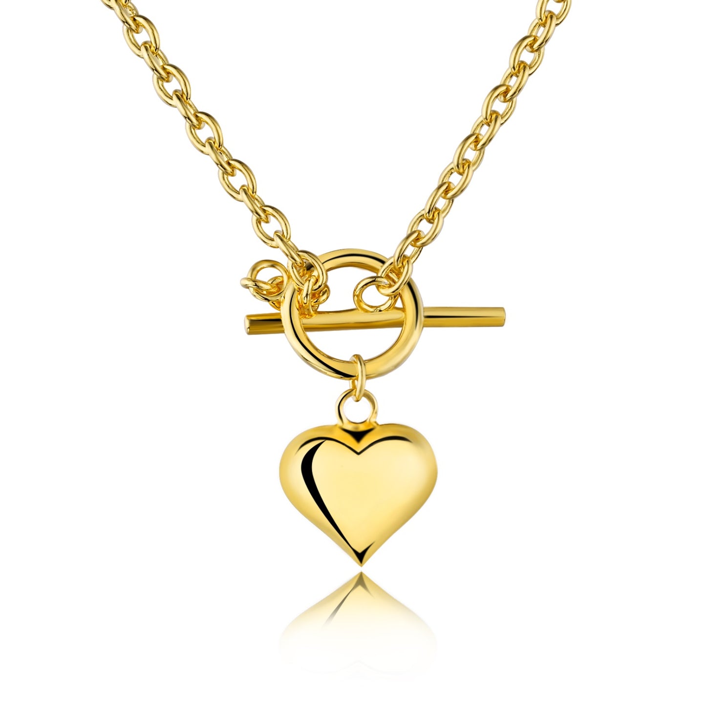 Front Lock Heart Pendant