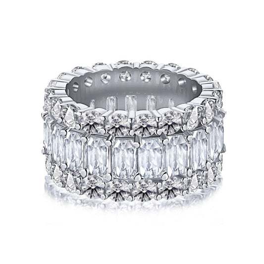Triple Halo Large Ring