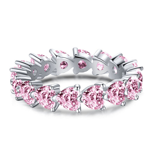 Rose Heart Eternity Band