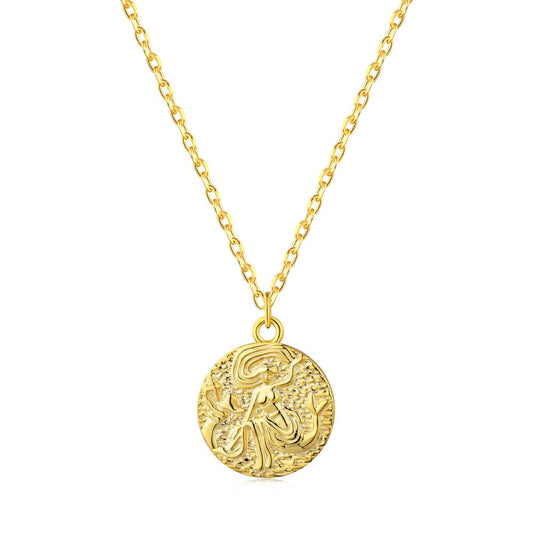 Coin Pendant in Yellow Gold