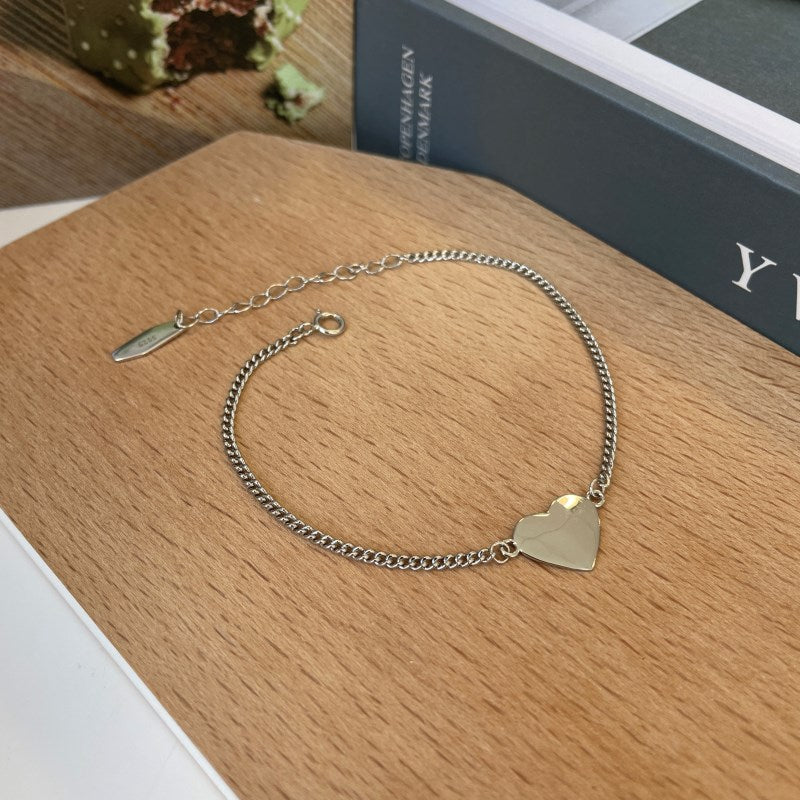 Heart Shaped Plate Bracelet