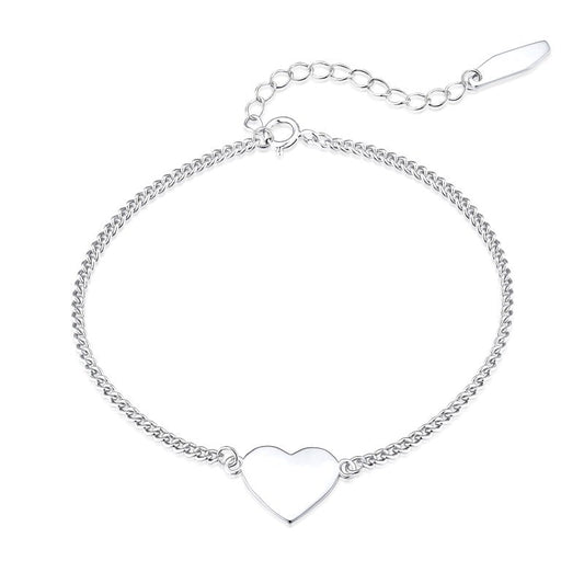 Heart Shaped Plate Bracelet