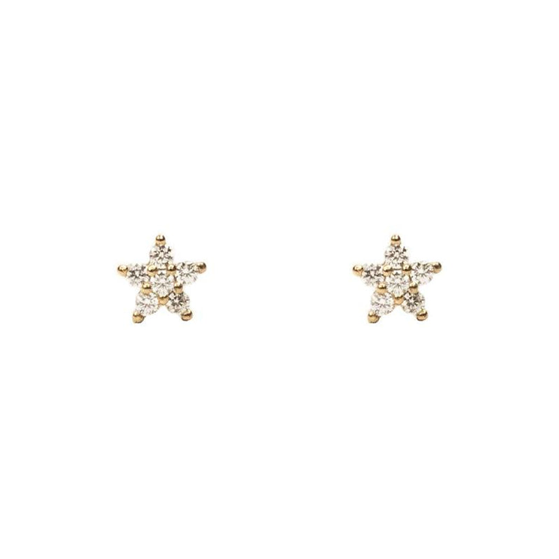 Flower Studs Yellow Gold