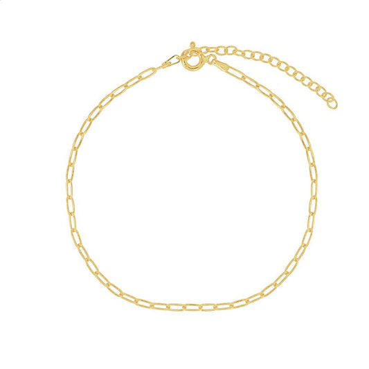 Paperclip Bracelet Yellow Gold