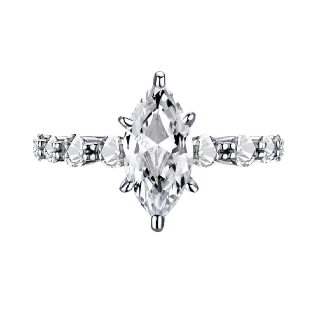 Silver Marquise Ring