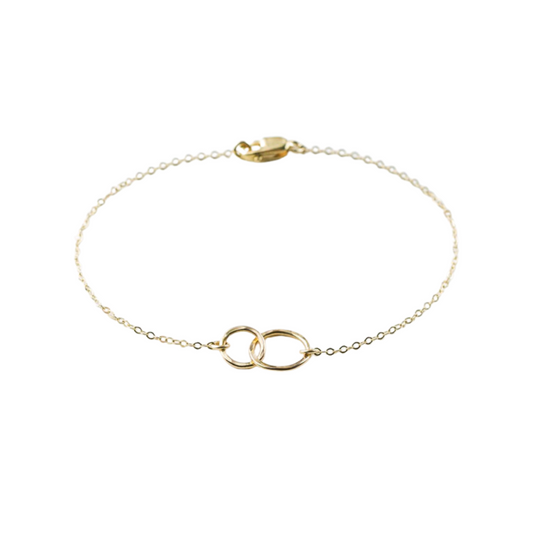 Yellow Gold Infinity Bracelet