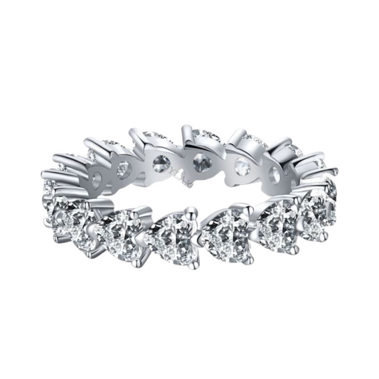 White Heart Cut Eternity