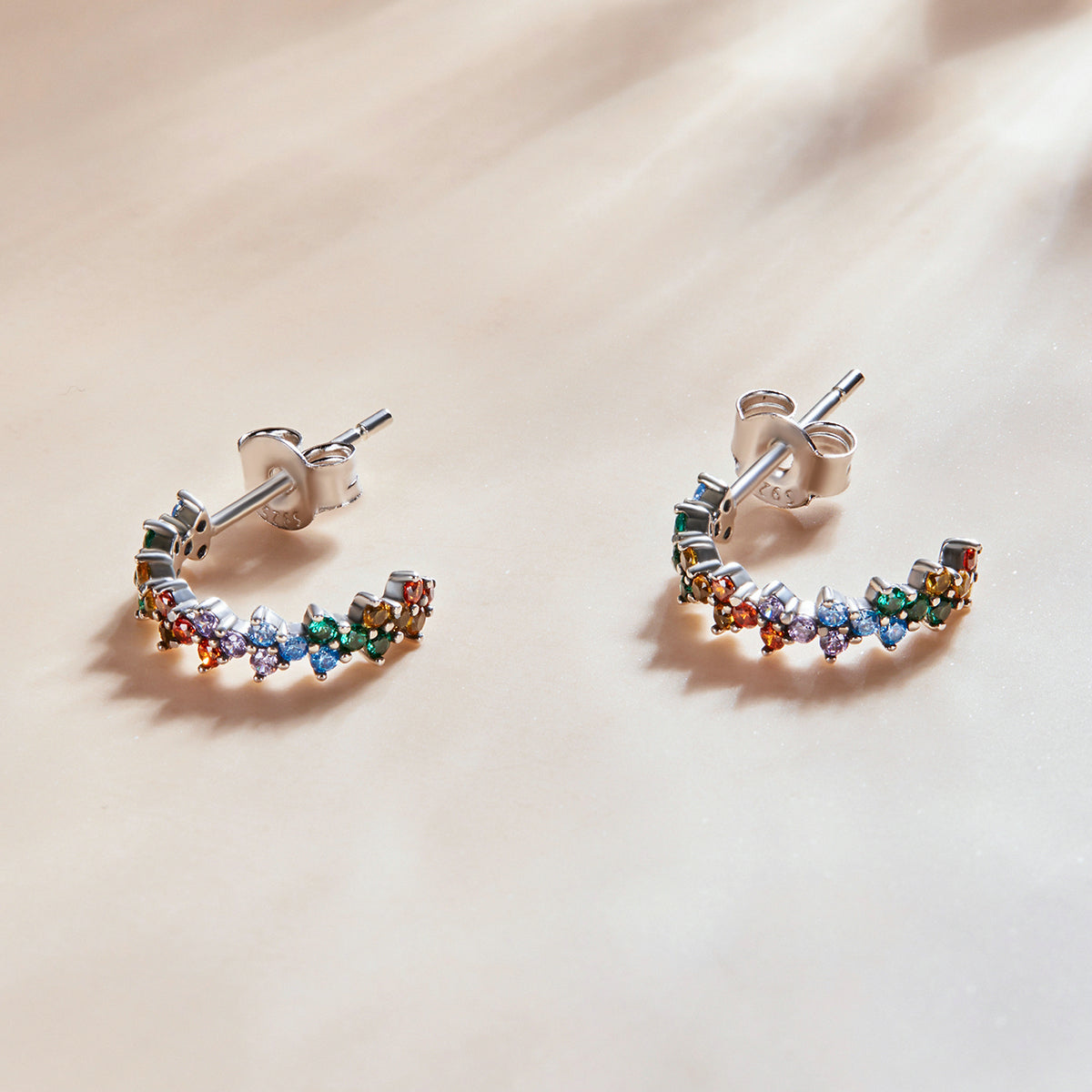 Rainbow Half Hoops
