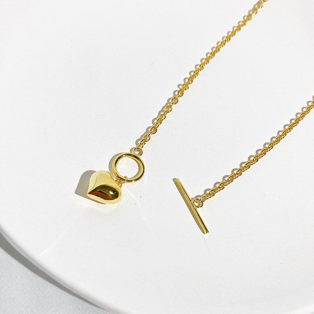 Front Lock Heart Pendant