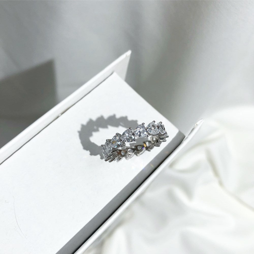 White Heart Cut Eternity