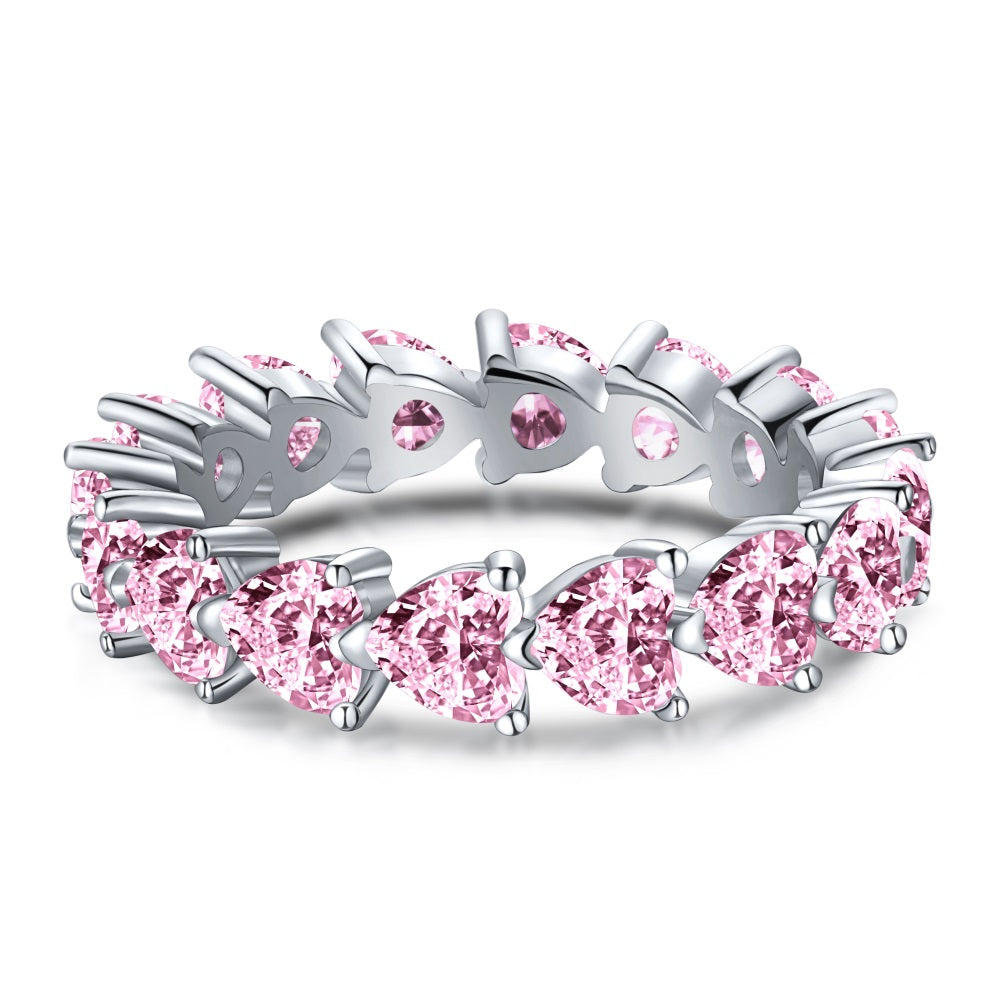 Rose Heart Eternity Band