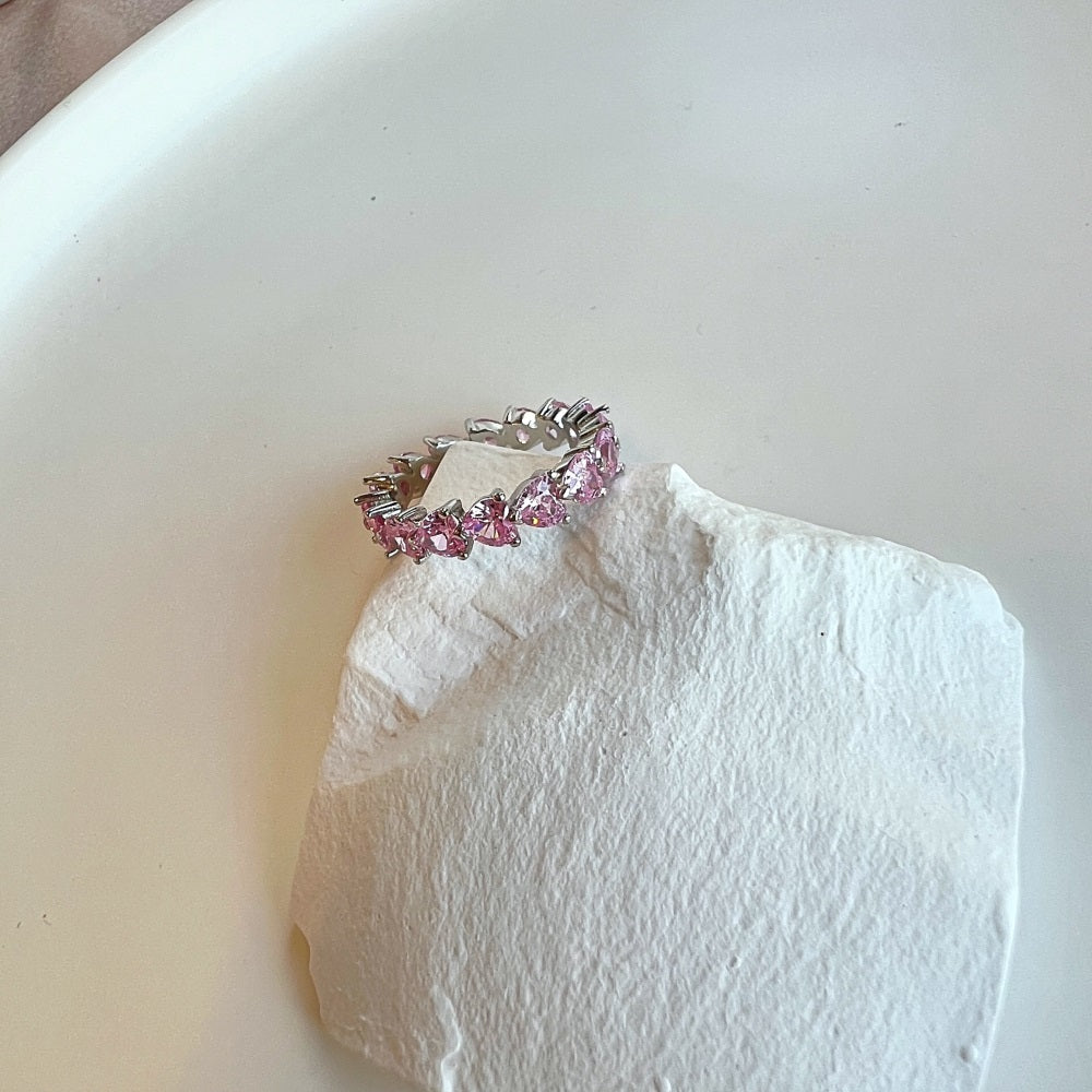 Rose Heart Eternity Band