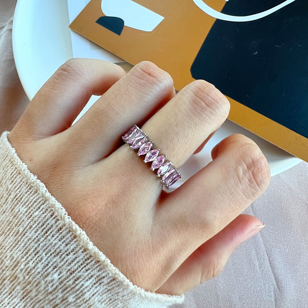 Rose Marquise Eternity Band