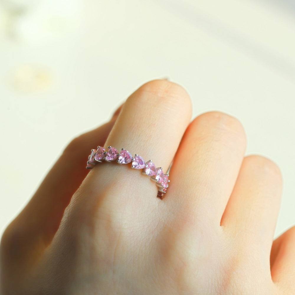Rose Heart Eternity Band