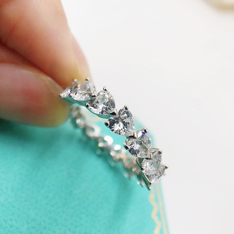 White Heart Cut Eternity