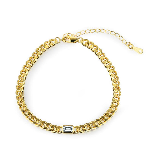 Cuban Link Yellow Gold Bracelet